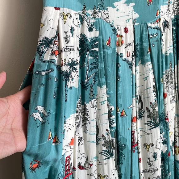 Emily and Fin Golden State dress 👗 POCKETS👗 Size S UK10 EUC - Picture 3 of 13
